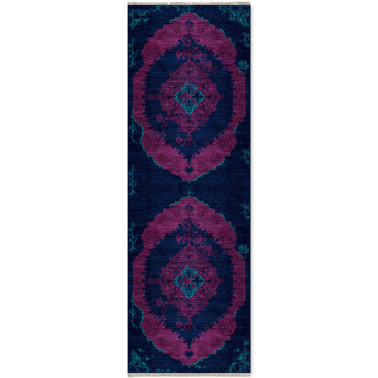 RW7029 washable chenille area rug viewed from above