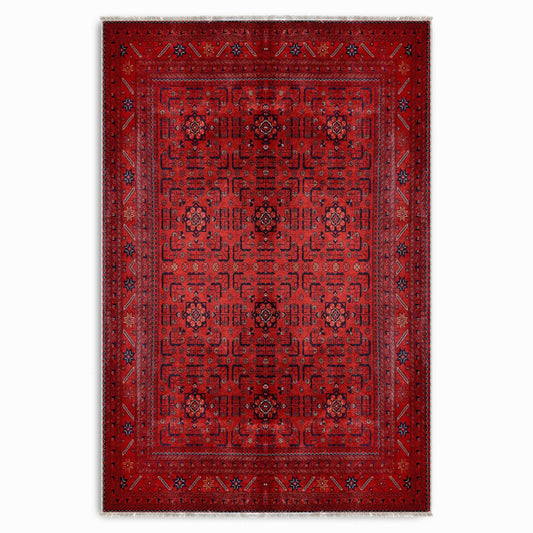 RW7143 washable chenille area rug viewed from above