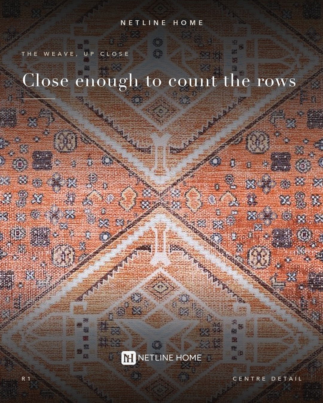 Crafted Heritage Terracotta Washable Rug — photo d’ambiance 5