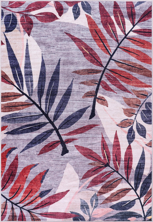 Premier Floral Soft White Washable Rug