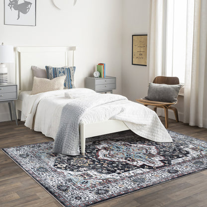 RW1003 washable area rug in a modern bedroom