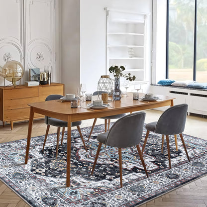 RW1003 washable area rug in a modern dining room