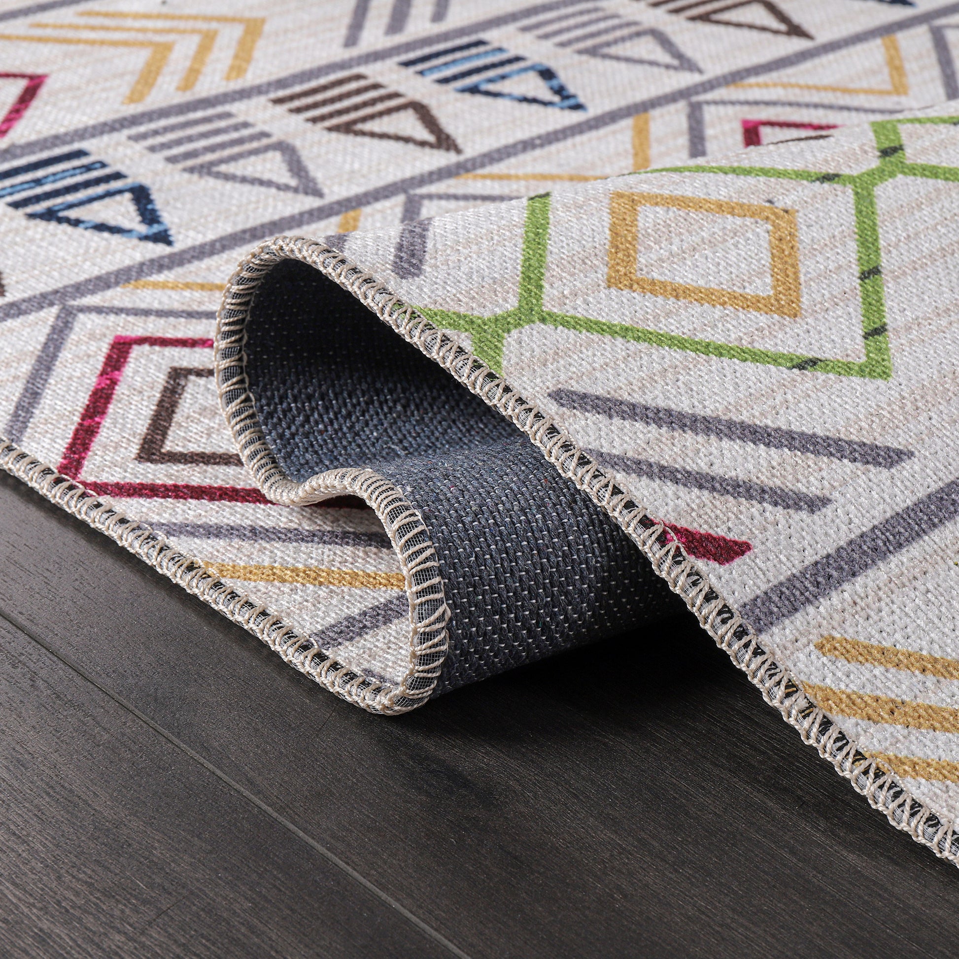 RW1005A washable chenille area rug
