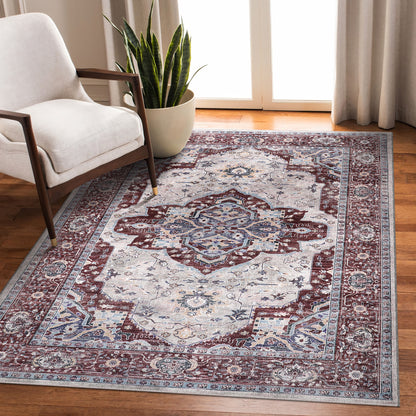 RW1008 washable chenille area rug in a modern living room