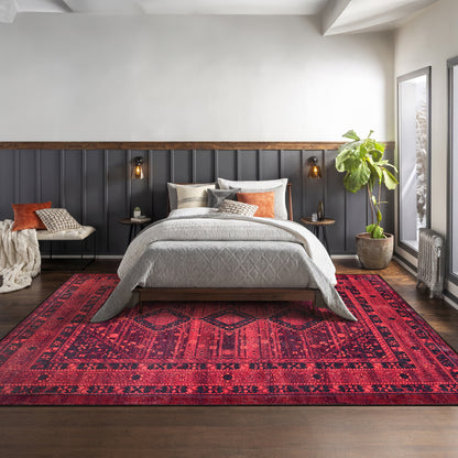 RW1009 washable area rug in a modern bedroom
