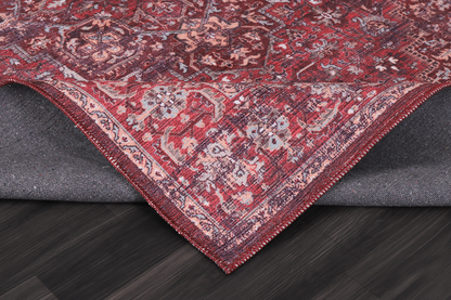 RW1310 washable chenille rug texture and pattern detail