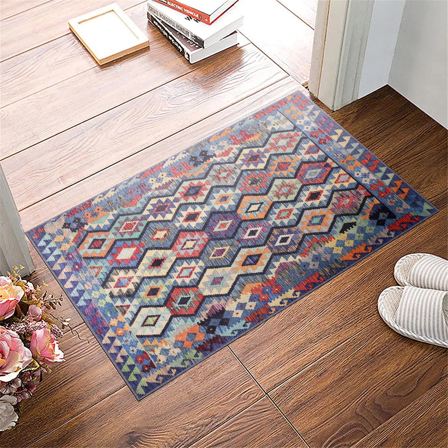 RW1314 washable chenille area rug, doormat