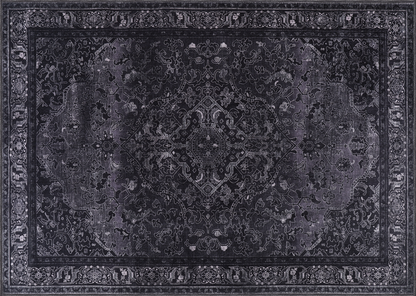 RW1318 washable chenille area rug viewed from above