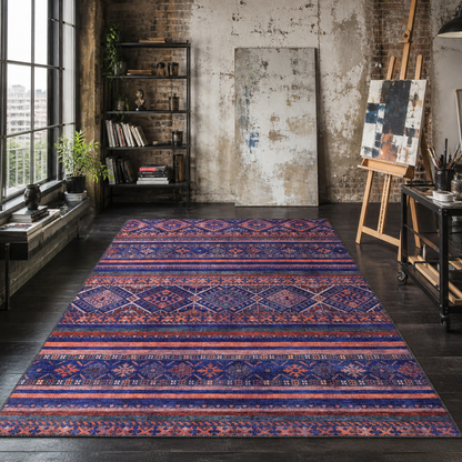 RW1322M washable chenille area rug, room scene