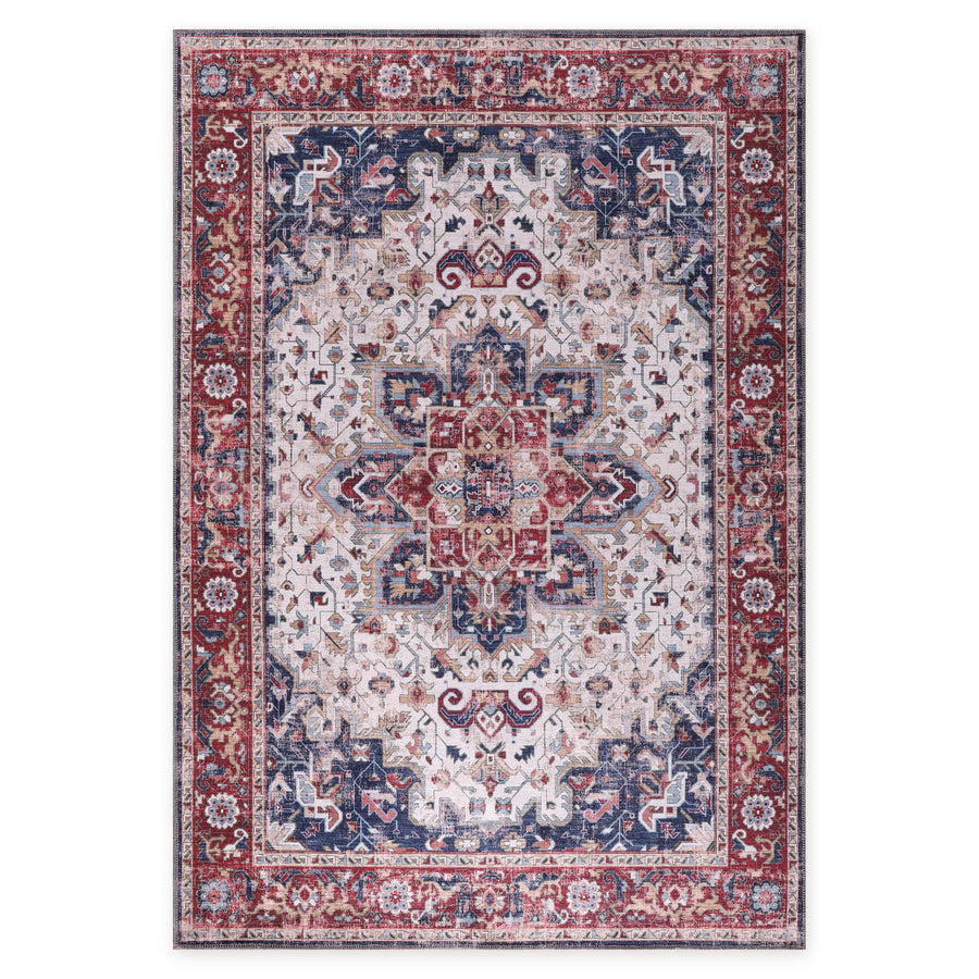 Graceful Patina Soft Purple Vintage Washable Rug