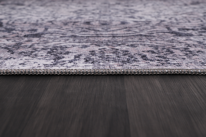 RW1338 washable chenille rug texture and pattern detail