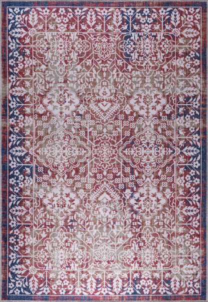RW1486 washable chenille rug texture and pattern detail