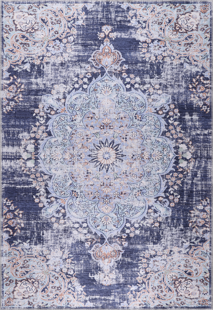 RW1487 washable chenille rug texture and pattern detail