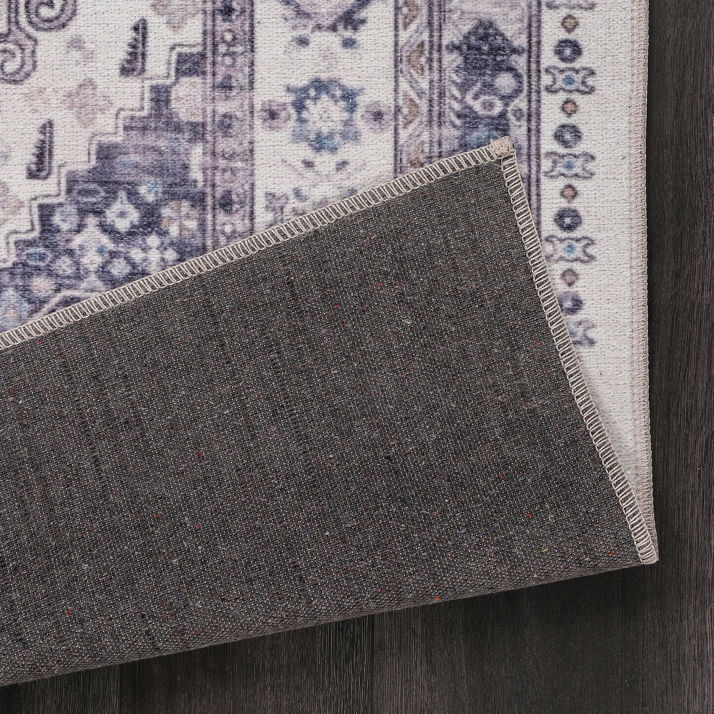 RW2001 washable chenille rug texture and pattern detail