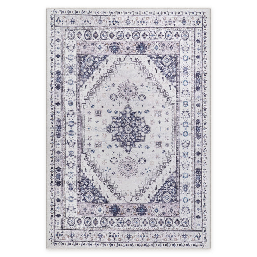 Loomed Geometry Natural Beige Heritage Washable Rug