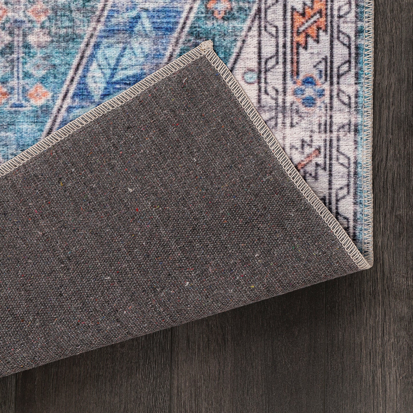 RW2002 washable chenille rug texture and pattern detail