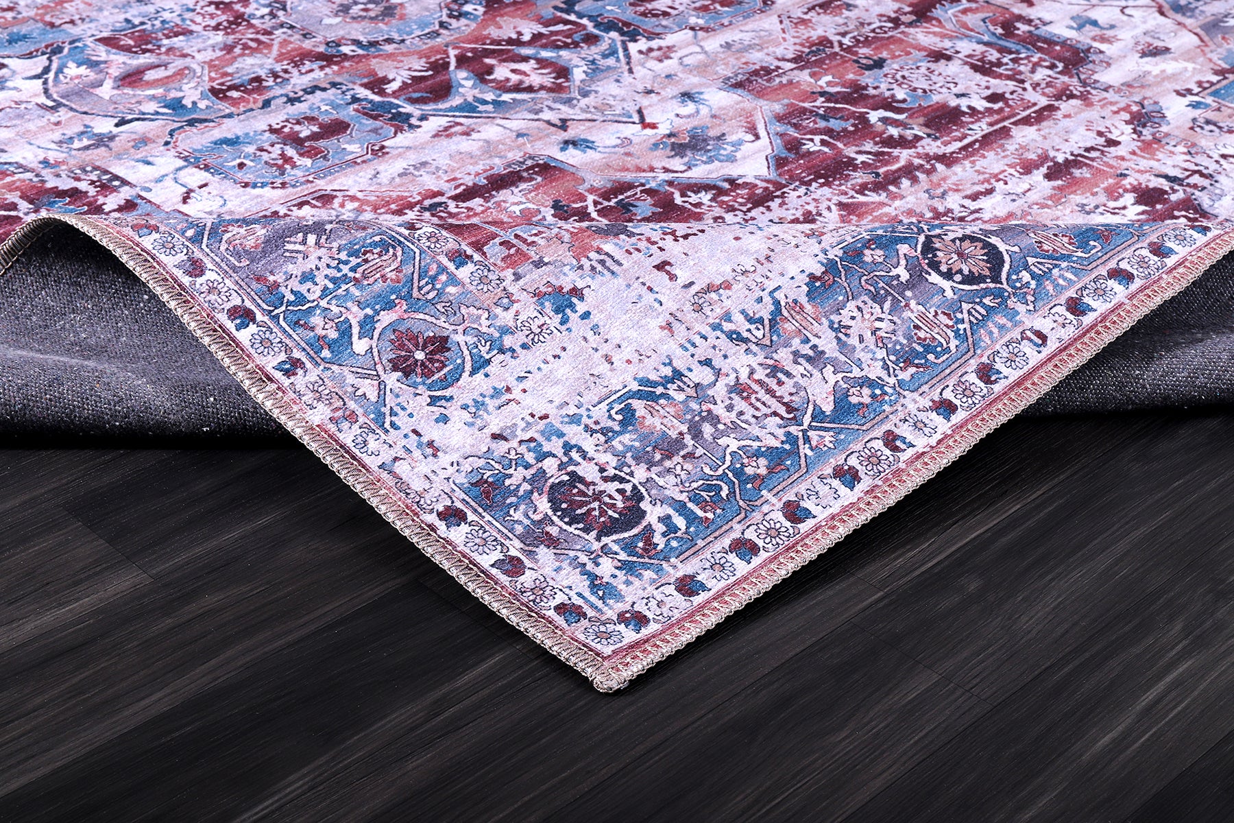 RW2159 washable chenille rug texture and pattern detail