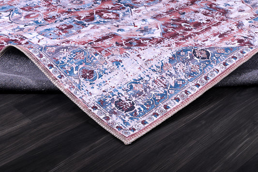 RW2159 washable chenille rug texture and pattern detail