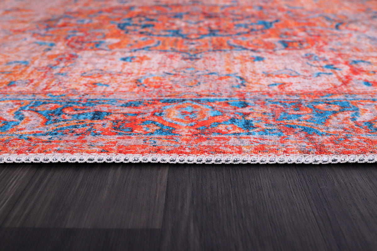 RW2165 washable chenille rug texture and pattern detail
