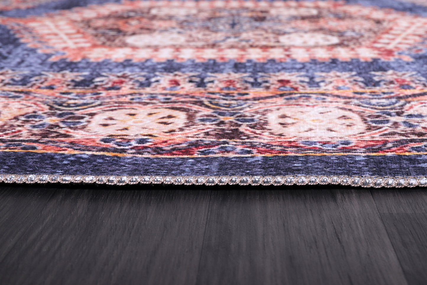 RW2169 washable chenille rug texture and pattern detail