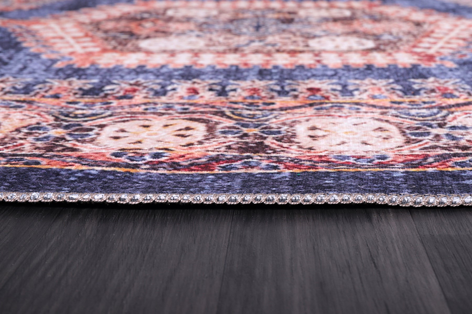 RW2169 washable chenille rug texture and pattern detail