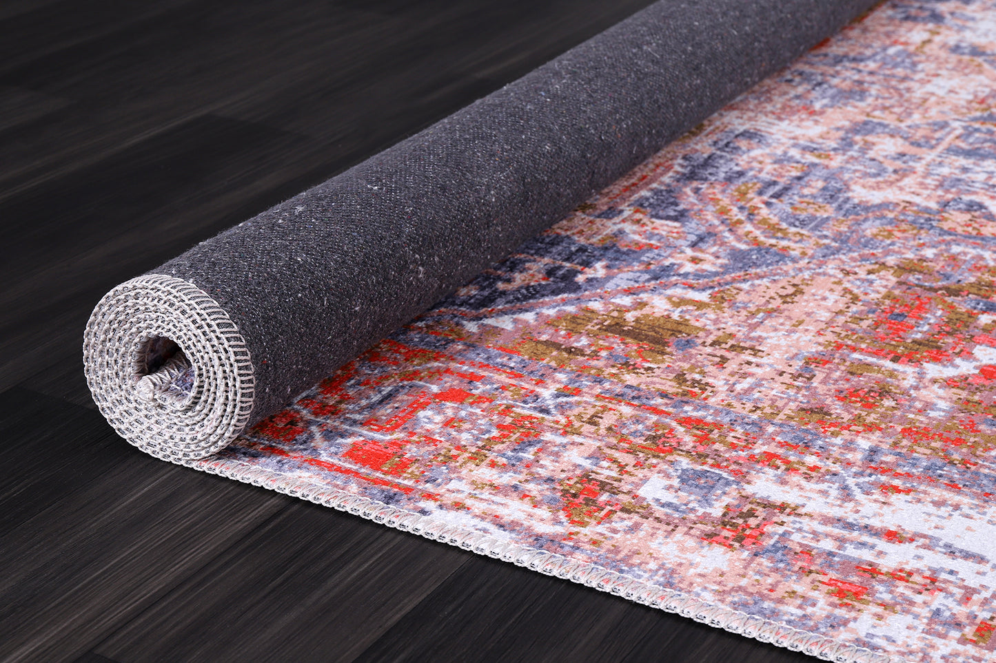 RW2177 washable chenille rug texture and pattern detail
