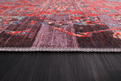 RW2182 washable chenille rug texture and pattern detail