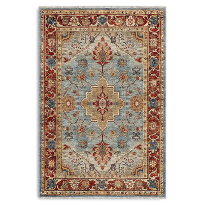 RW3032 washable chenille area rug viewed from above