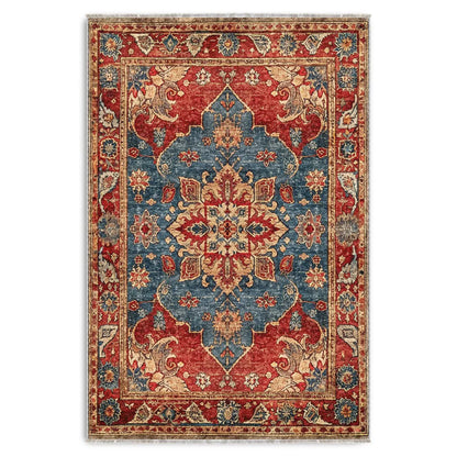 RW3033 washable chenille area rug viewed from above