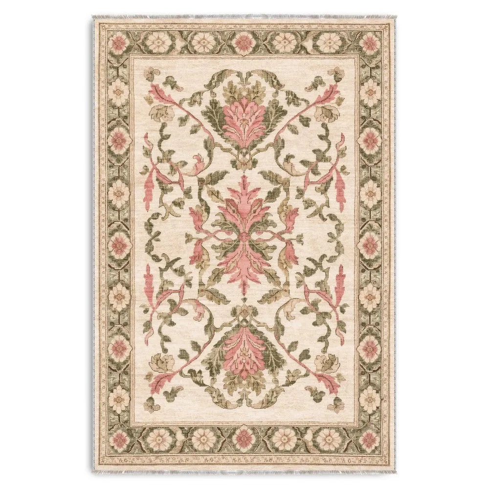 RW3036 washable chenille area rug viewed from above