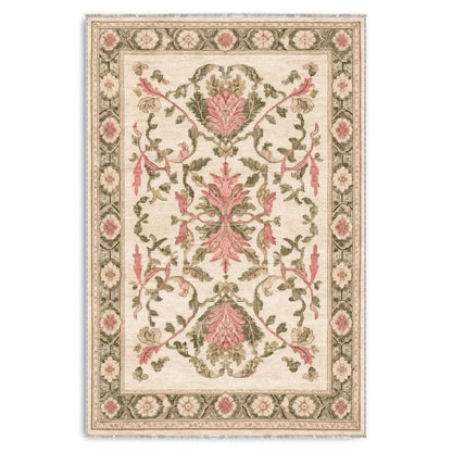 RW3036 washable chenille area rug viewed from above