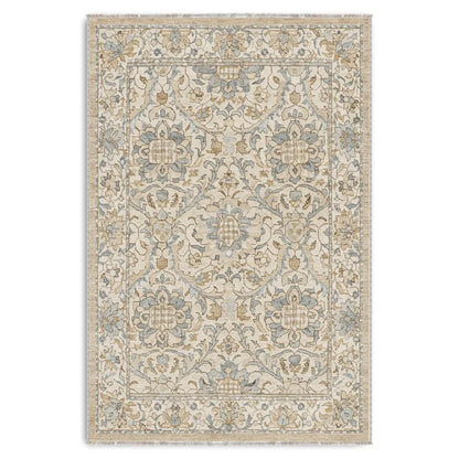 RW3038 washable chenille area rug viewed from above