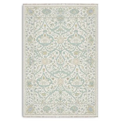RW3039 washable chenille area rug viewed from above