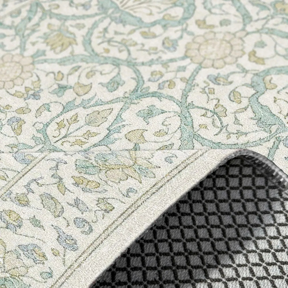 RW3039 washable chenille rug texture and pattern detail
