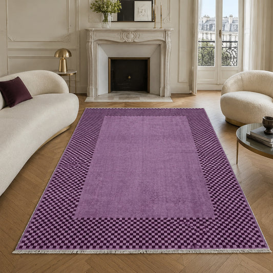 RW3047403 washable chenille area rug, room scene