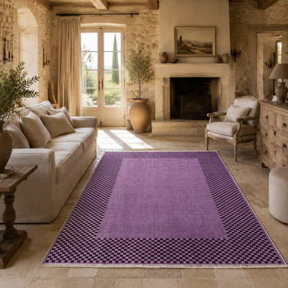 RW3047403 washable chenille area rug, room scene