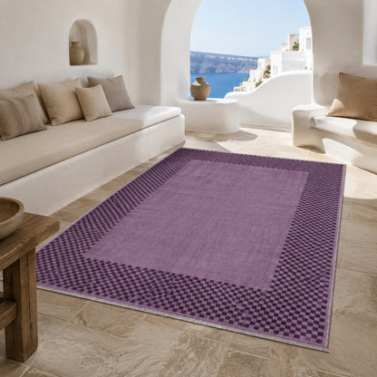 RW3047403 washable chenille area rug, room scene