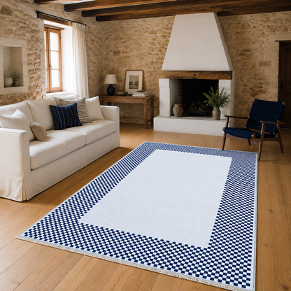 RW3047503 washable chenille area rug, room scene