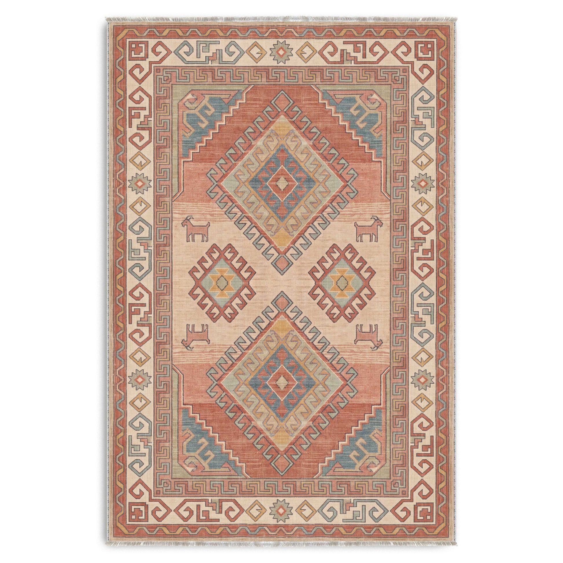 RW30490310 washable chenille area rug viewed from above