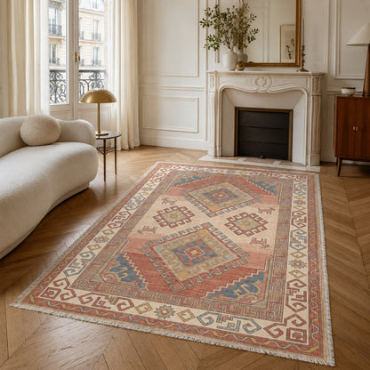 RW30490310 washable chenille area rug, room scene