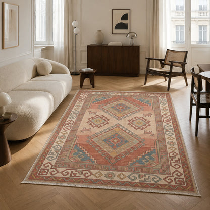 RW30490310 washable chenille area rug, room scene