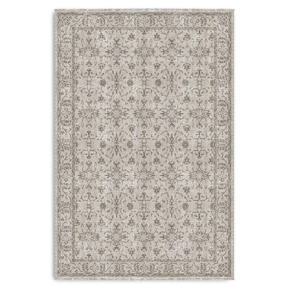 RW3058 washable chenille area rug viewed from above