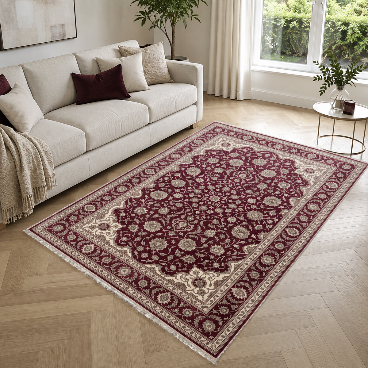 RW3059 washable chenille area rug