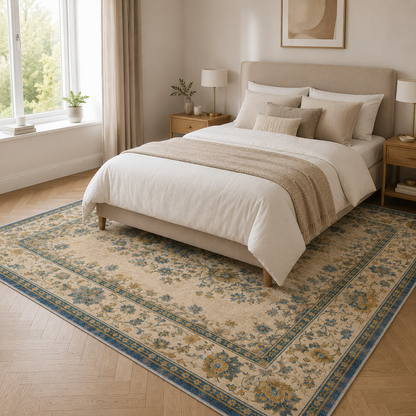 RW3065 washable chenille area rug, room scene