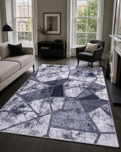 RW4001 washable chenille rug texture and pattern detail
