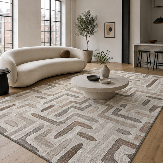 RW7004 washable chenille area rug
