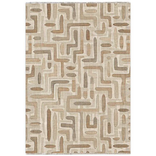 RW7004 washable chenille area rug viewed from above