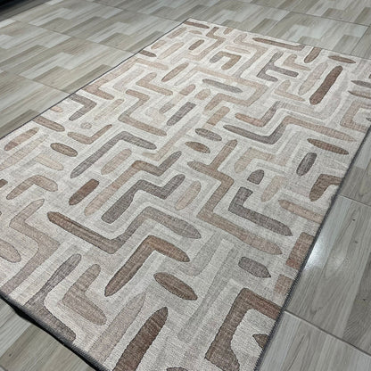 RW7004 washable chenille rug texture and pattern detail