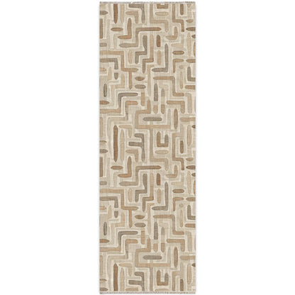 RW7004 washable chenille rug texture and pattern detail