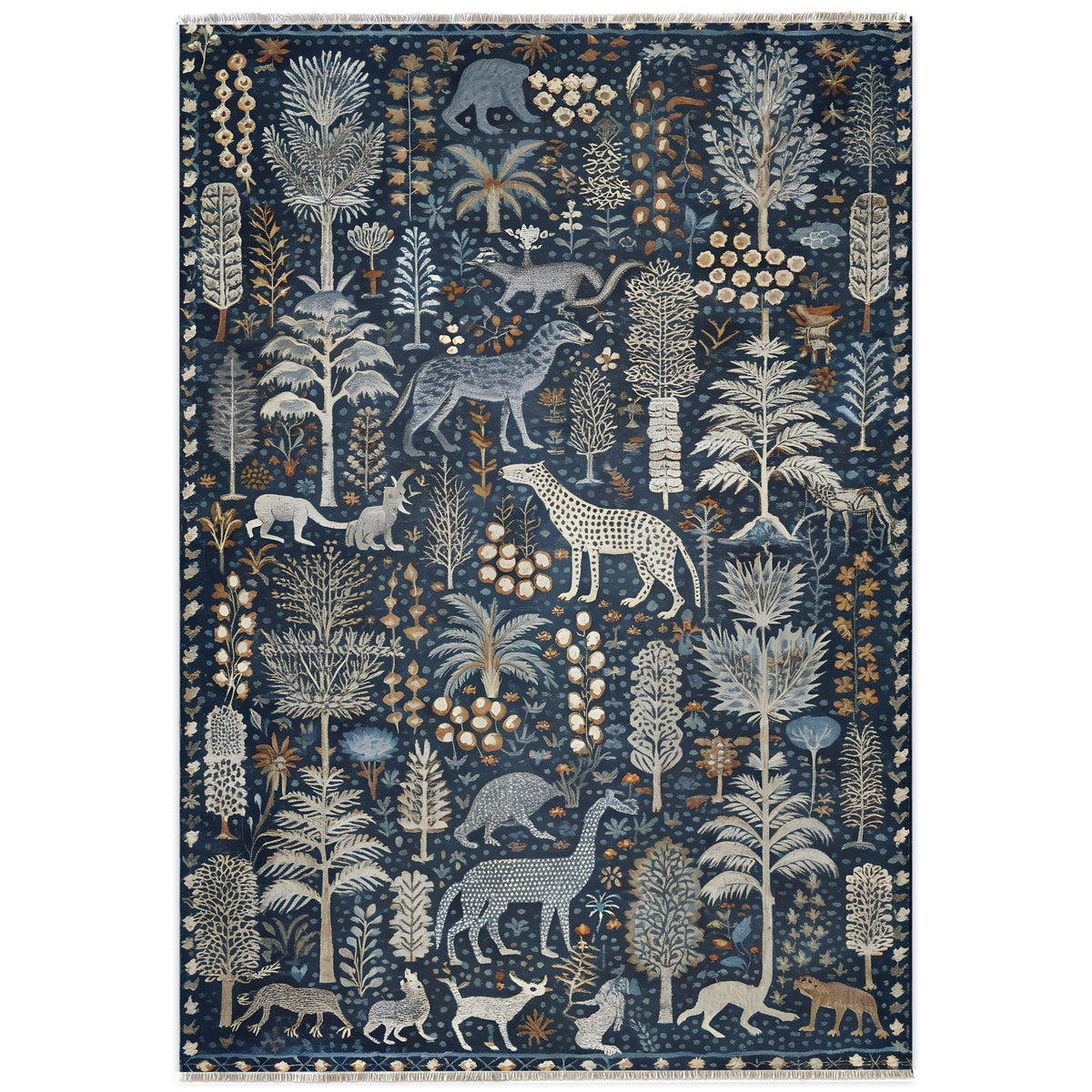 RW7005 washable chenille area rug viewed from above